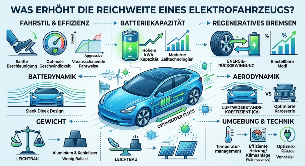Was erhöht die Reichweite eines Elektrofahrzeugs: Die vollständige Analyse der Einflussfaktoren